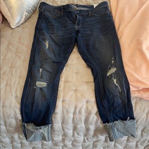 Hollister low rise jean legging crop size 11r
